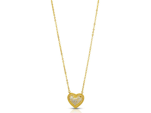 3d Heart Necklace