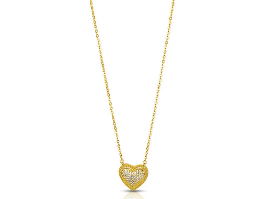 3d Heart Necklace